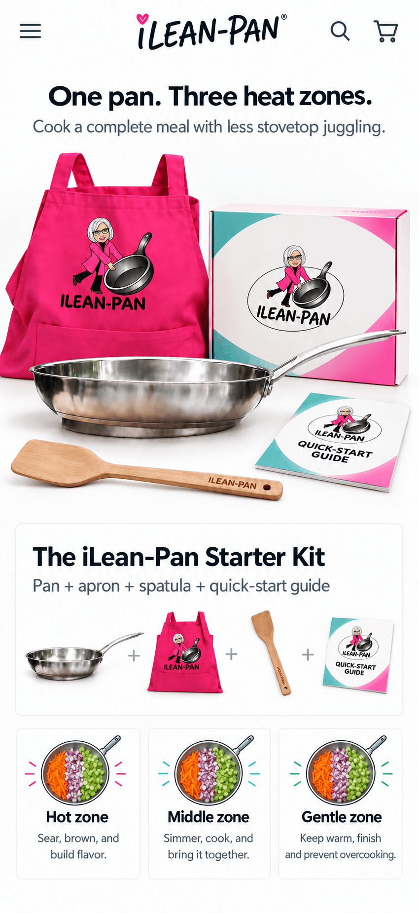 iLean-Pan STARTER KIT - iLean-Pan: Elevated Cooking